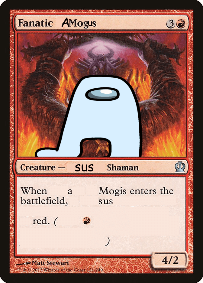card of the amogus